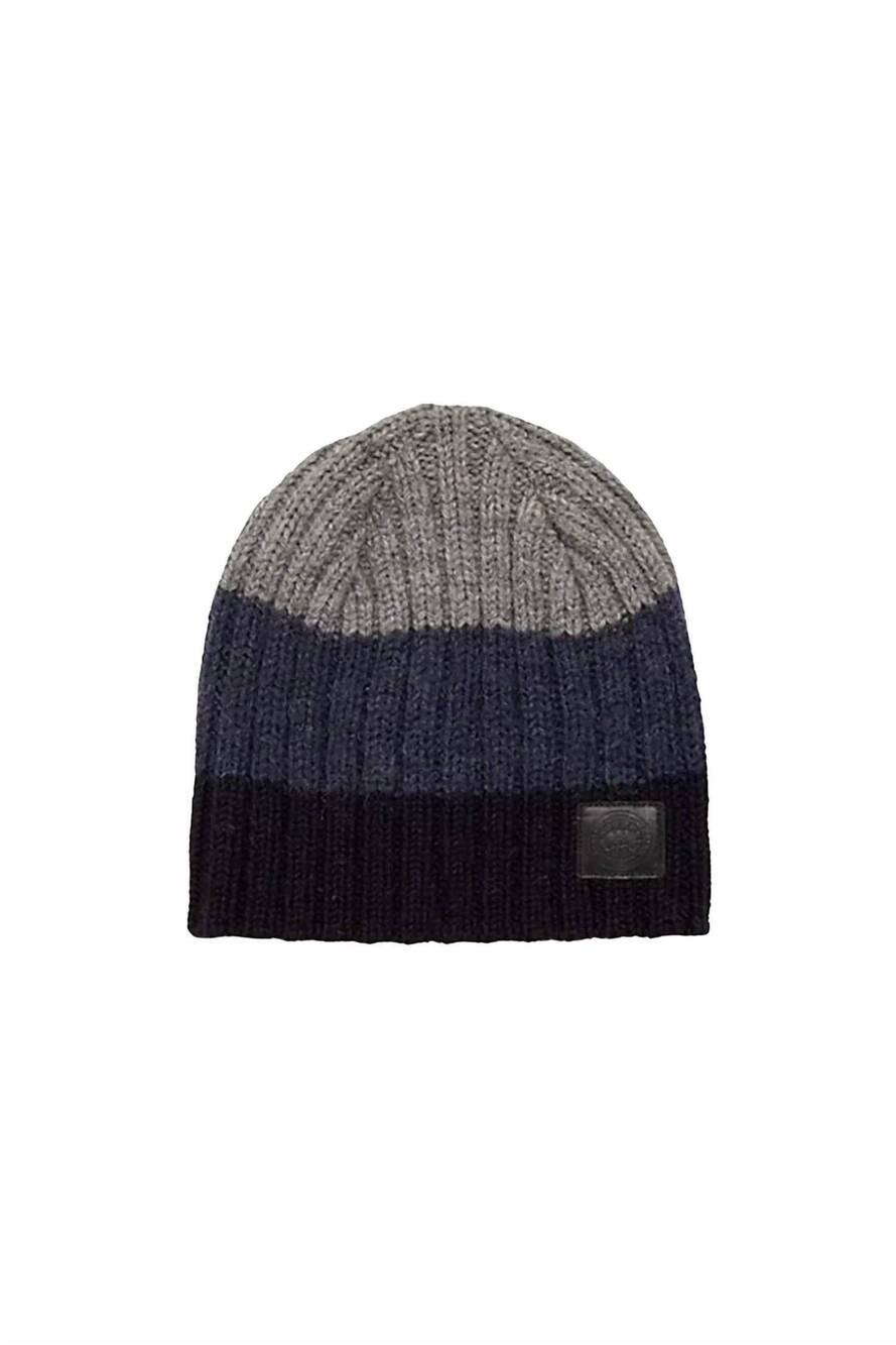 NEW CANADA GOOSE women's block rib slouch hat in navy